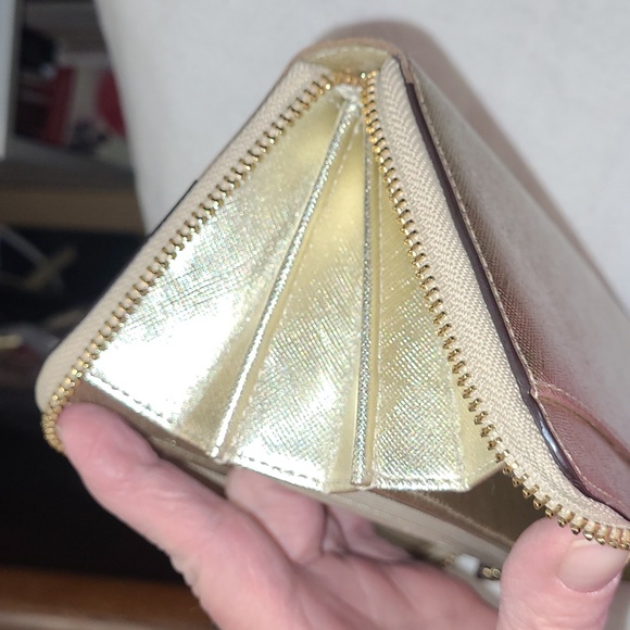 Kate Spade gold long zip wallet - Picture 3 of 8